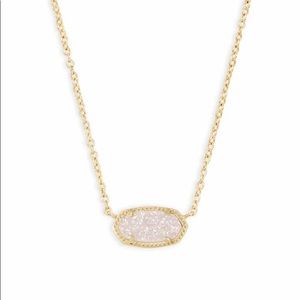 Kendra Scott Elisa necklace gold/iridescent drusy